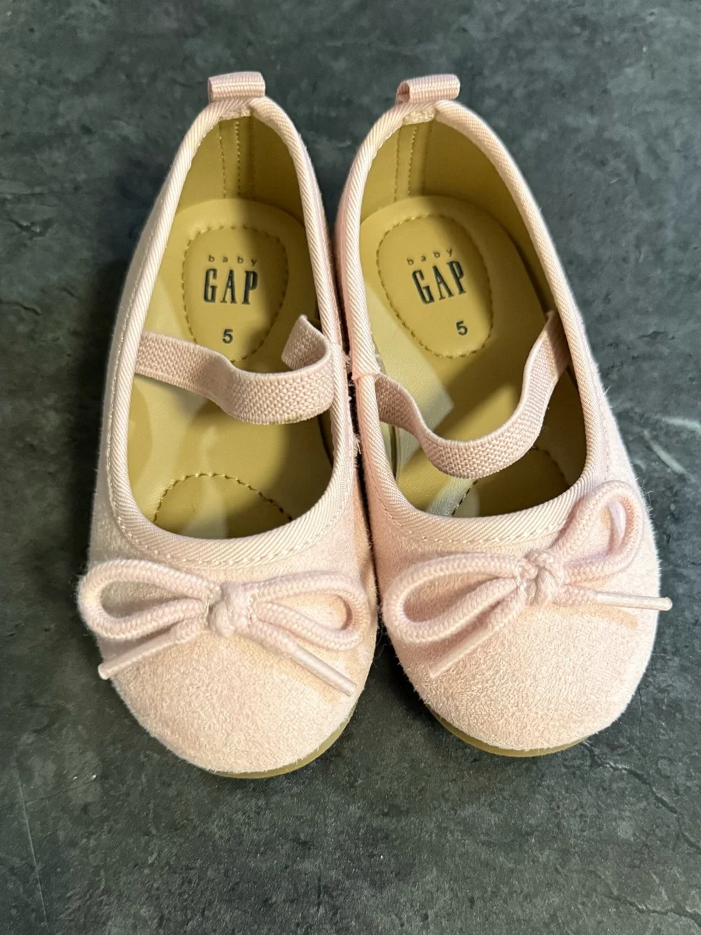 GAP Toddler Pink Mary Jane Ballet Flats with Bow- Size 5 Toddler